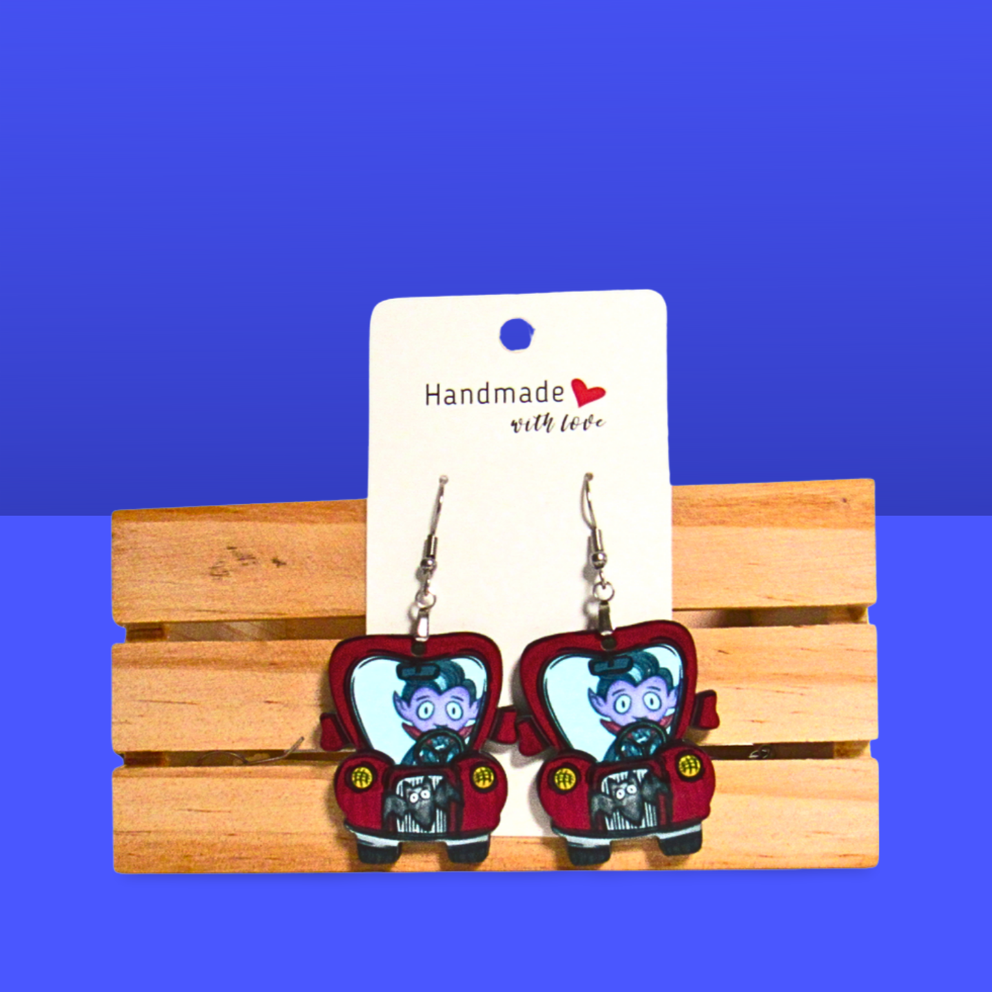 Truck Shaped Sublimated Earring