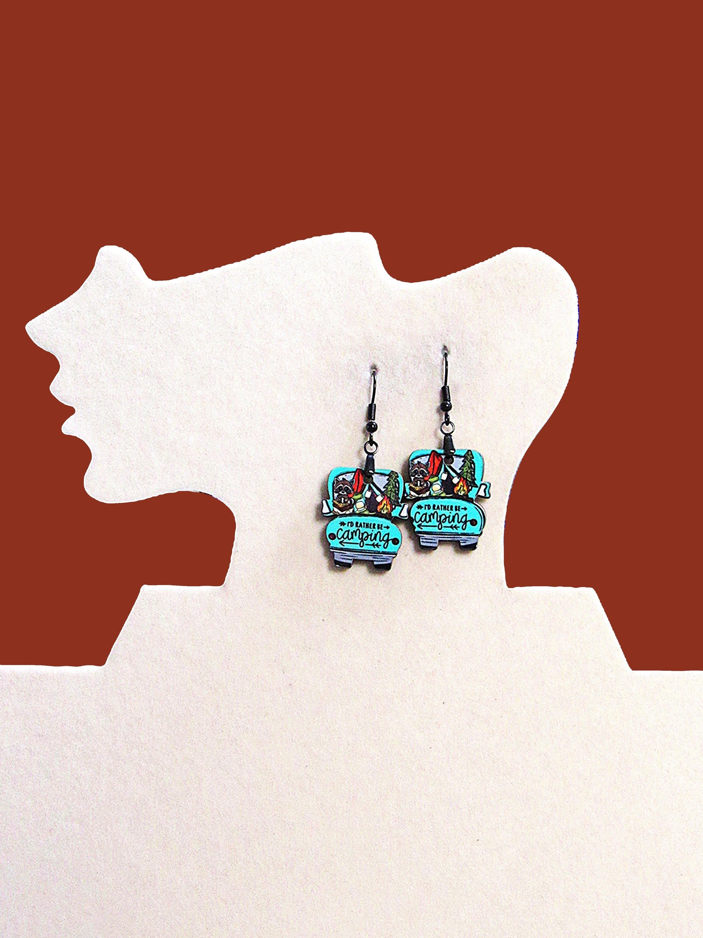 Truck Shaped Sublimated Earring 1 inch