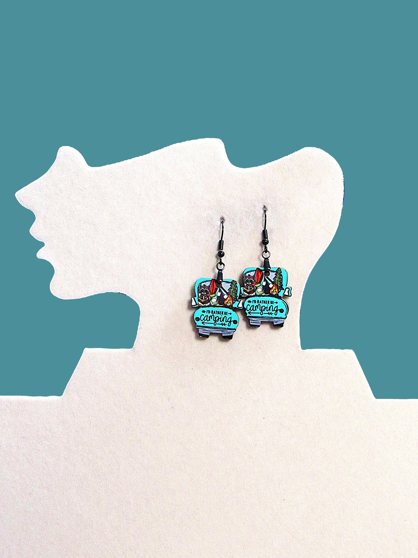 Truck Shaped Sublimated Earring 1 inch