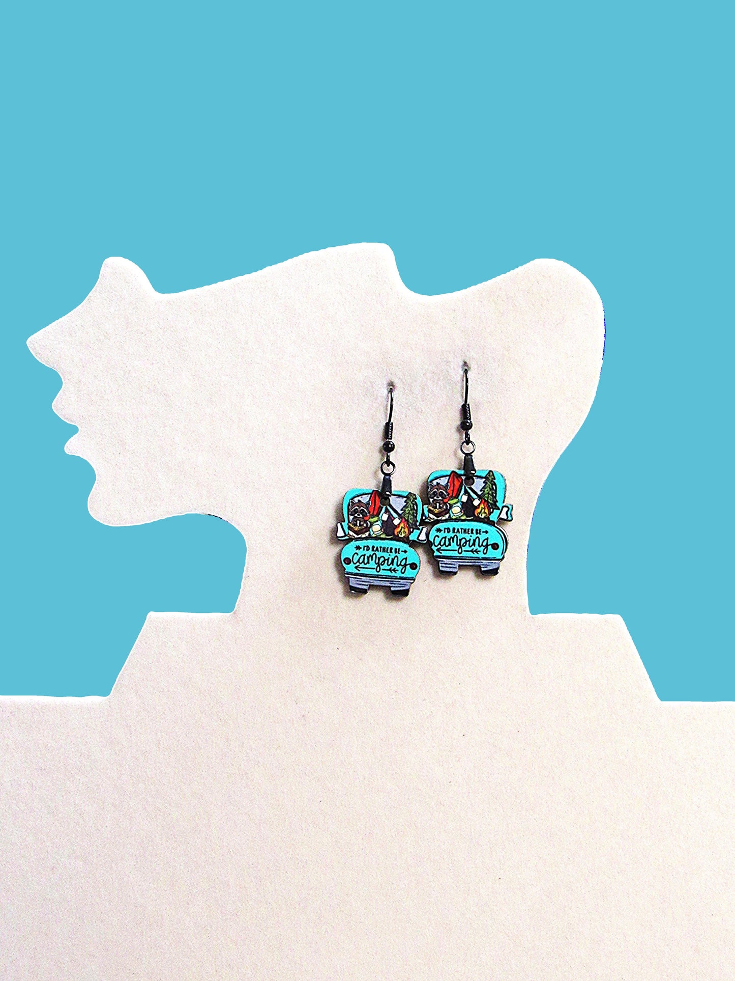 Truck Shaped Sublimated Earring 1 inch