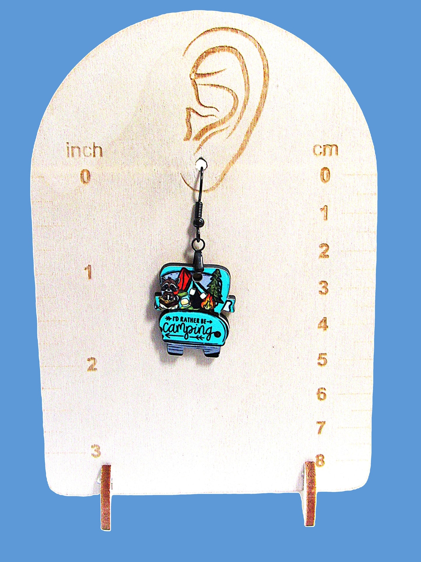 Truck Shaped Sublimated Earring 1 inch
