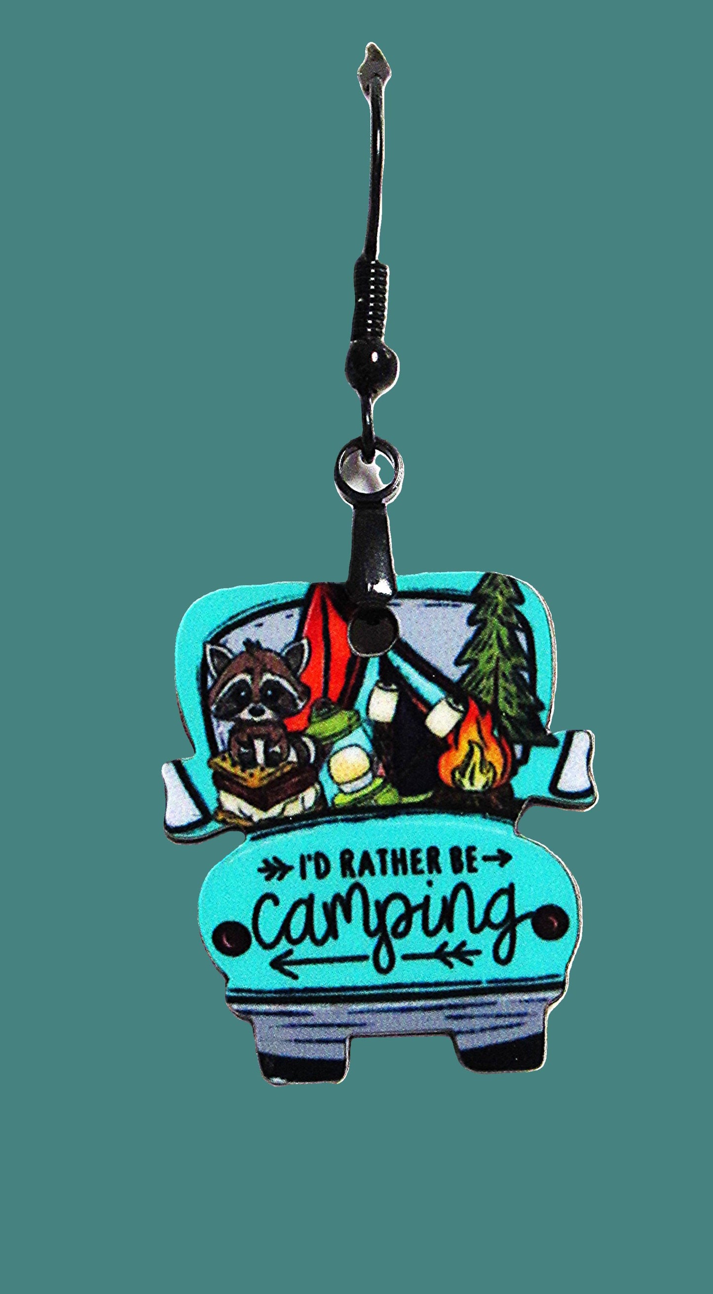 Truck Shaped Sublimated Earring 1 inch