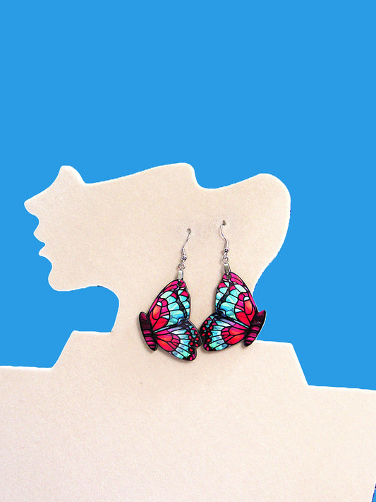 Butterfly Shaped Sublimated Earrings