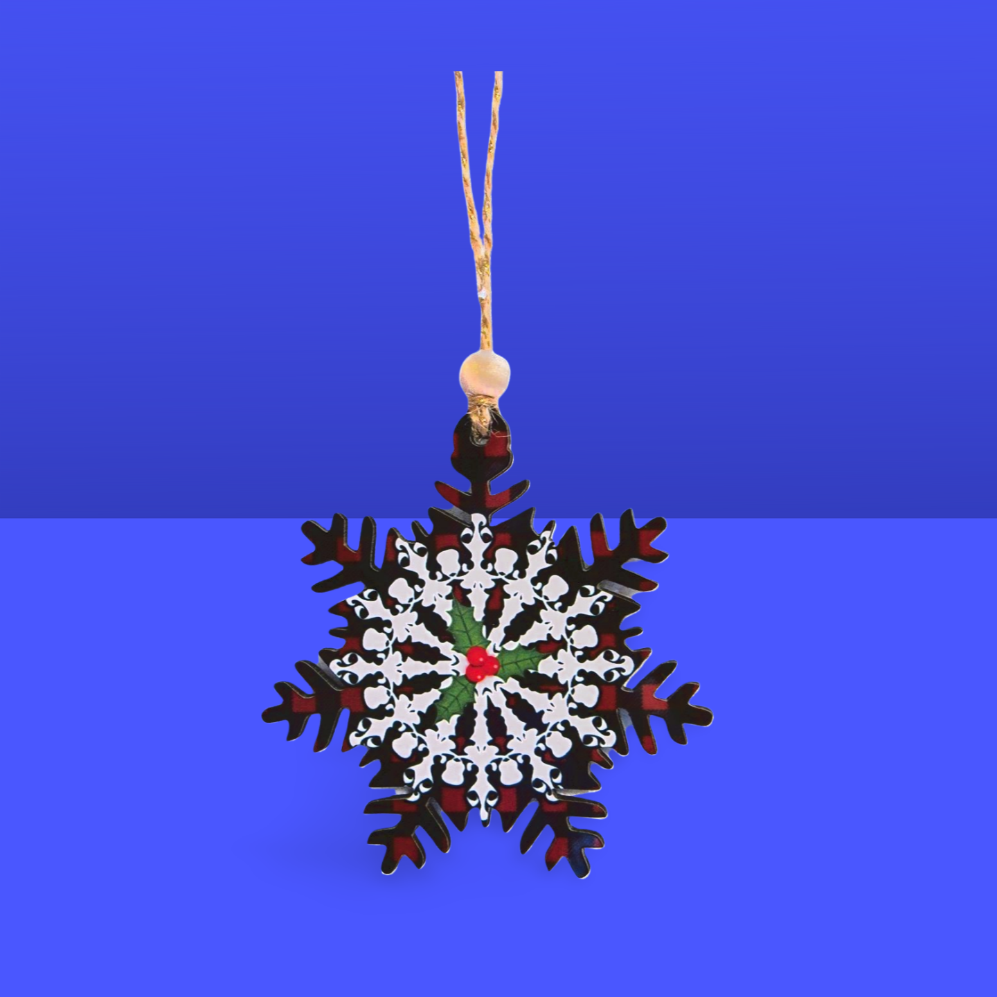 Snowflake Shaped Sublimated Ornament