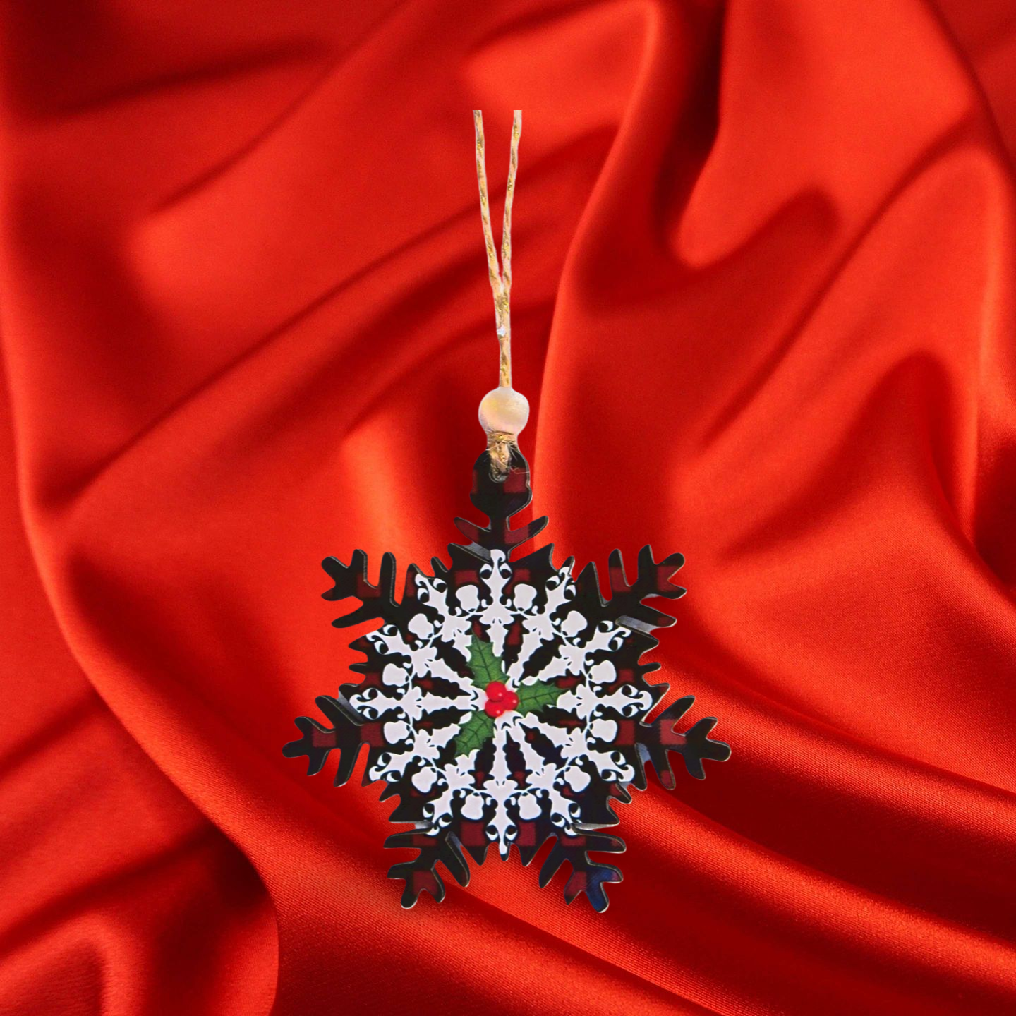 Snowflake Shaped Sublimated Ornament