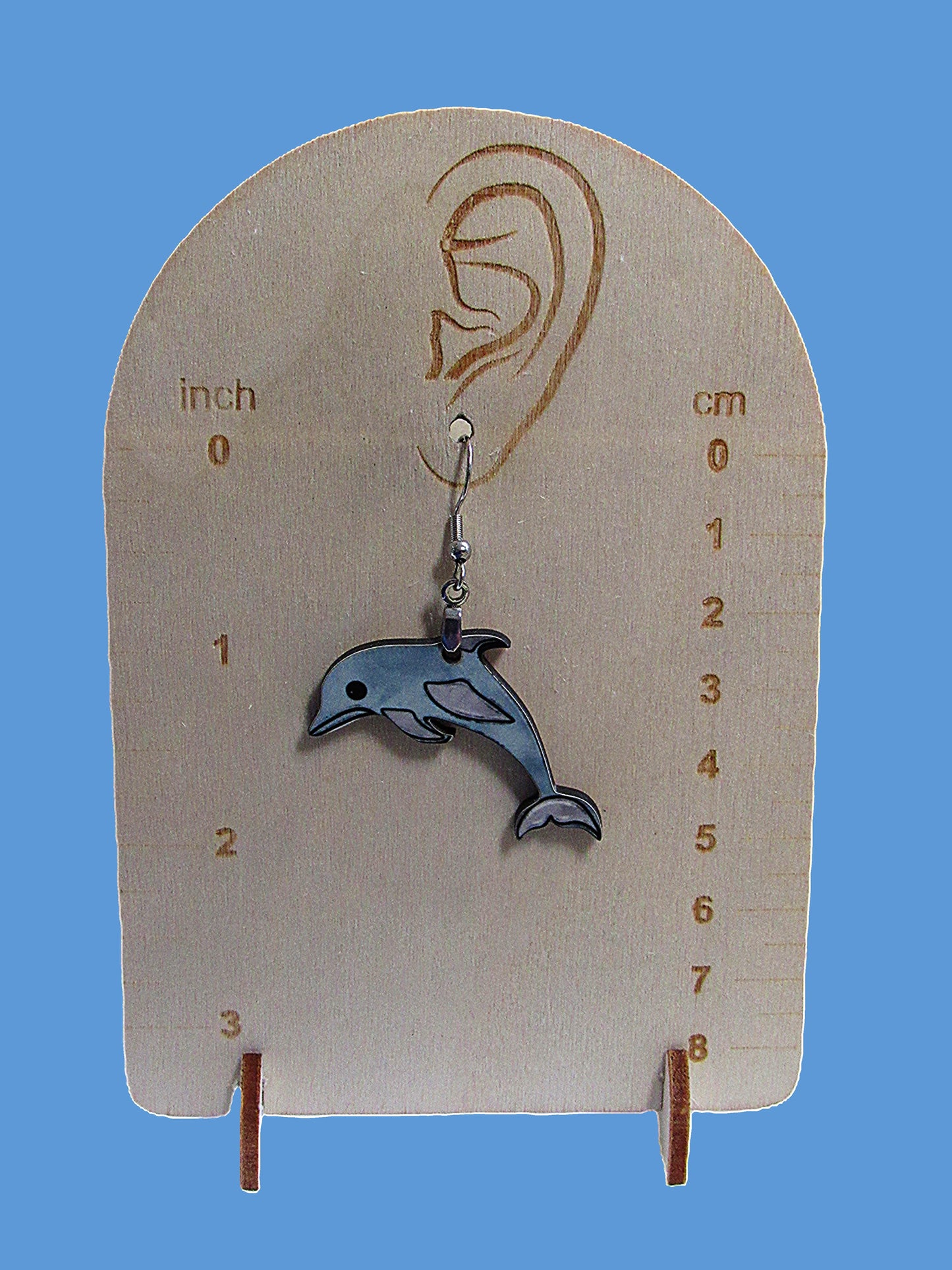 Dolphin Shaped Sublimated Earrings