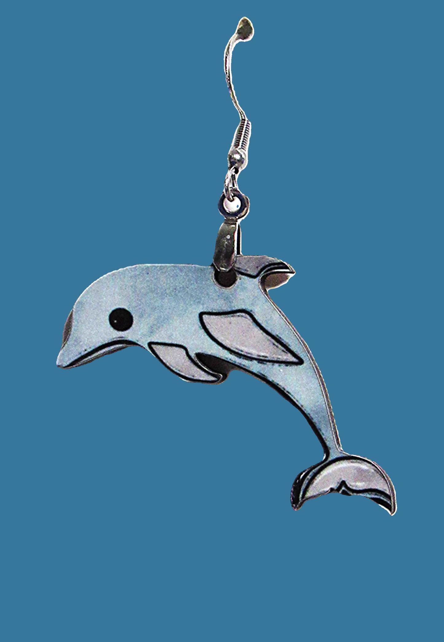 Dolphin Shaped Sublimated Earrings