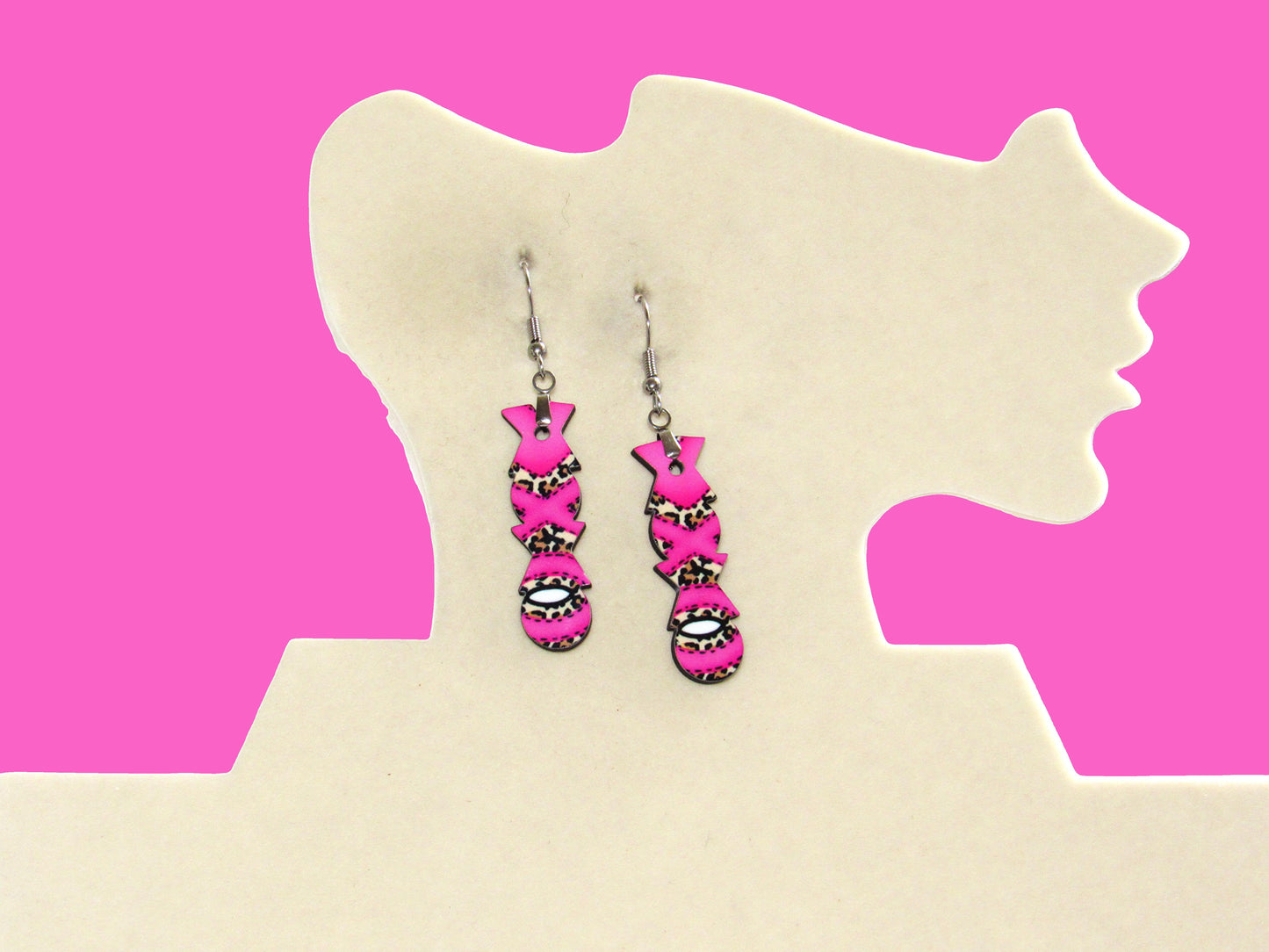 XOXO  Shaped Sublimated Earrings