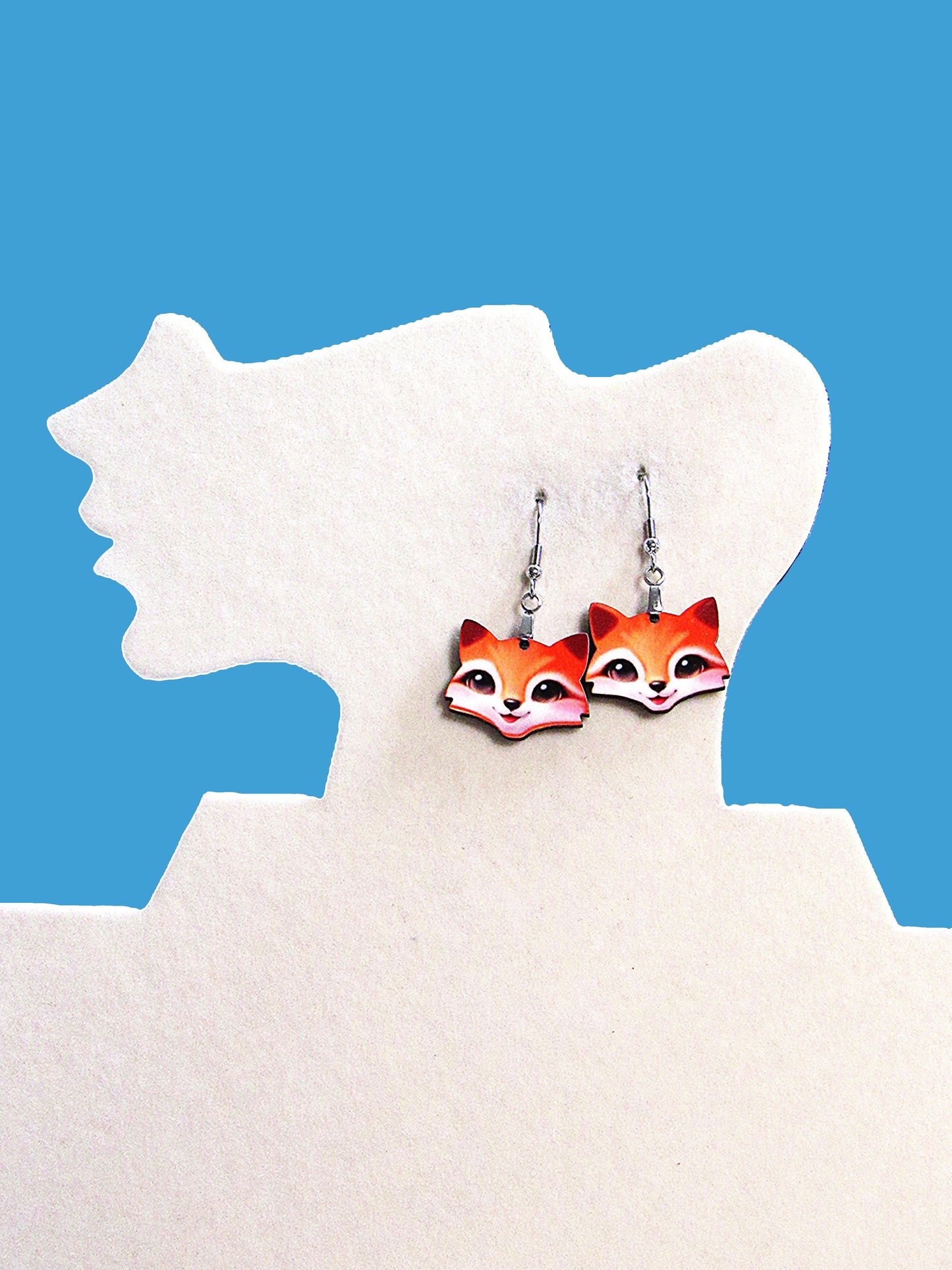 Fox Head Shaped Earrings