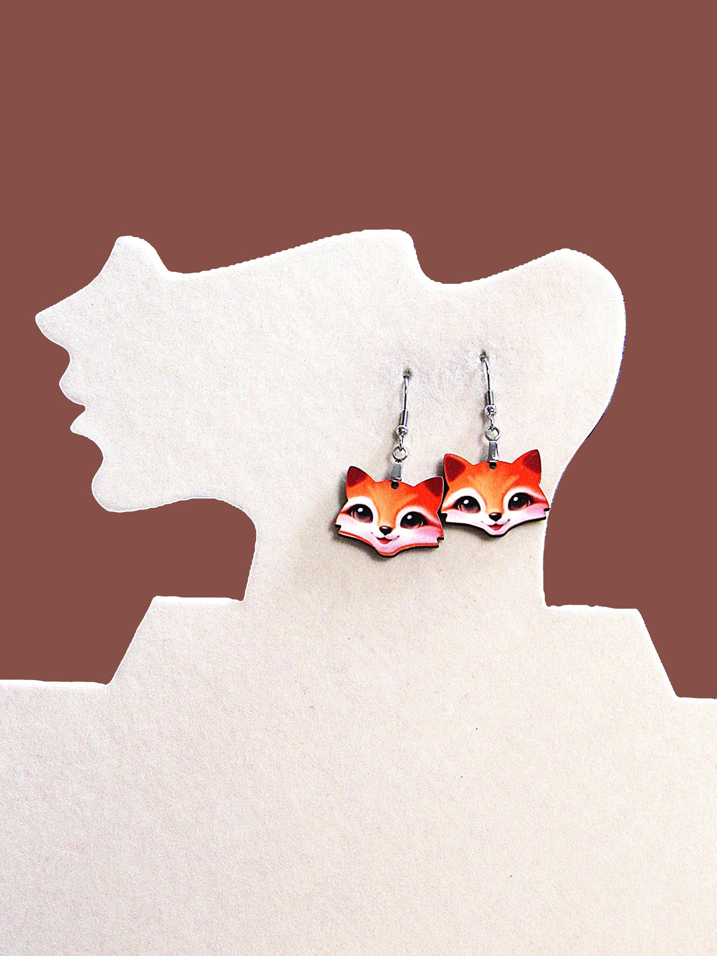 Fox Head Shaped Earrings