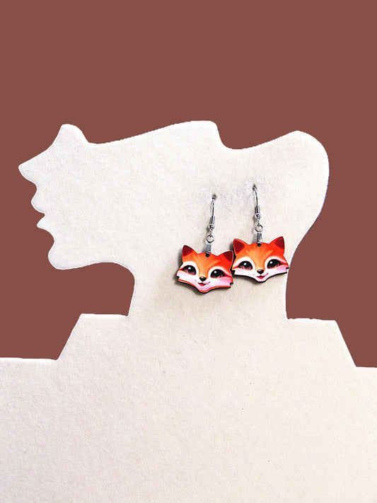 Fox Head Shaped Earrings