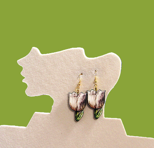 Tulip Shaped Sublimated Earrings