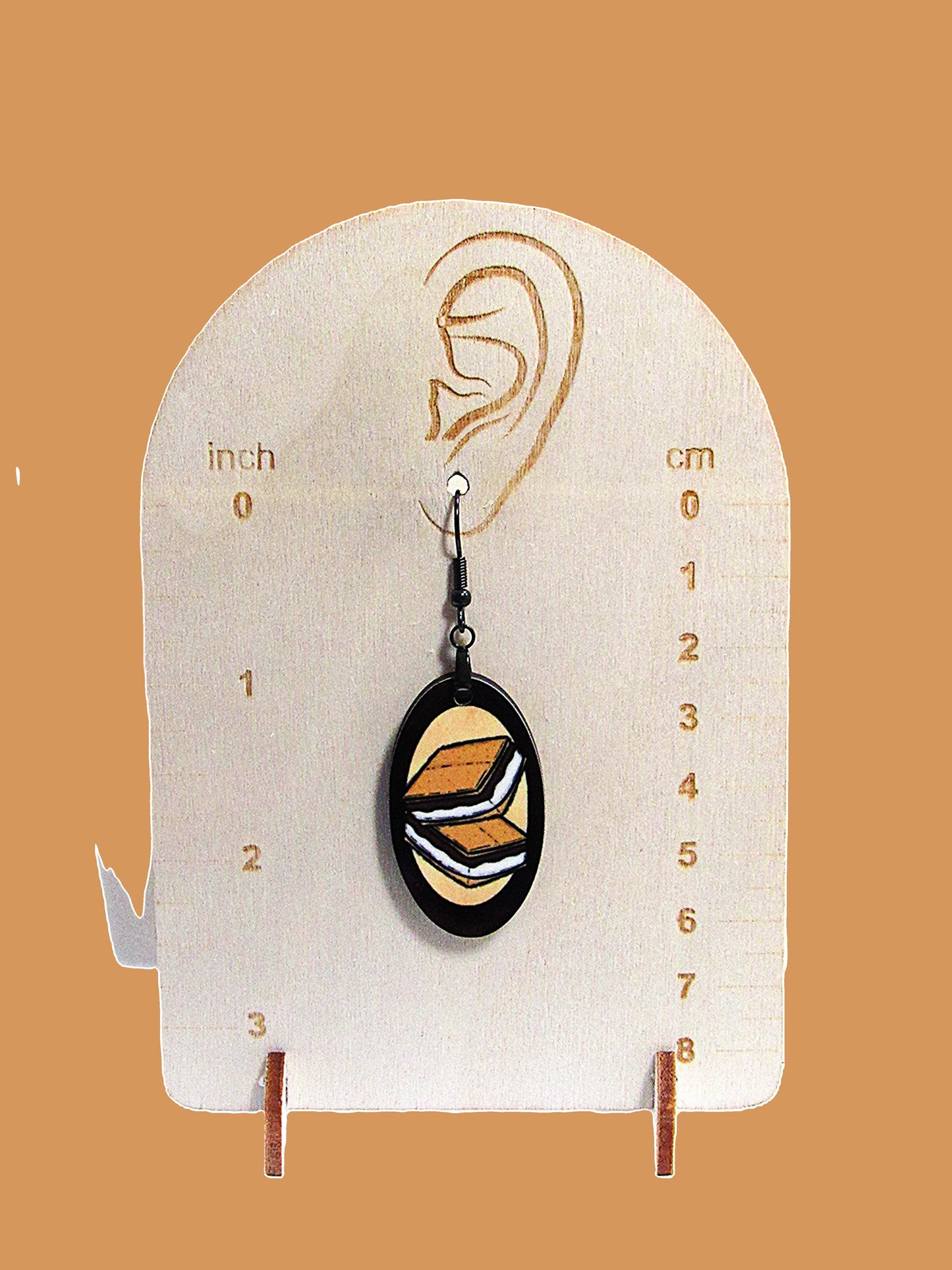 Oval Shaped Sublimated Earrings