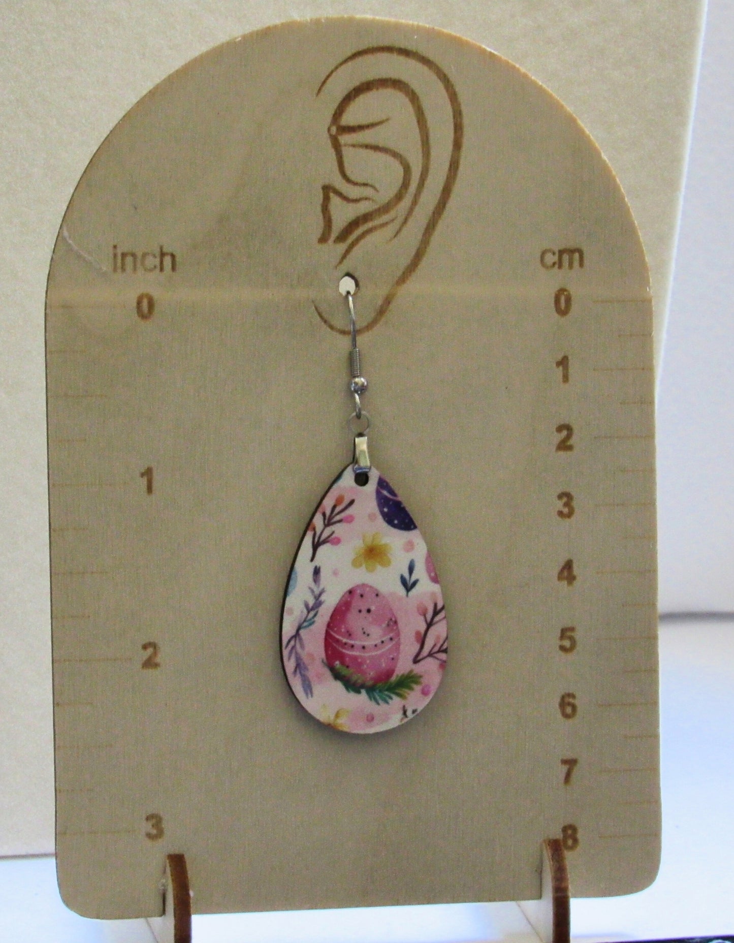 Easter Themed Teardrop Shaped Sublimated Earrings