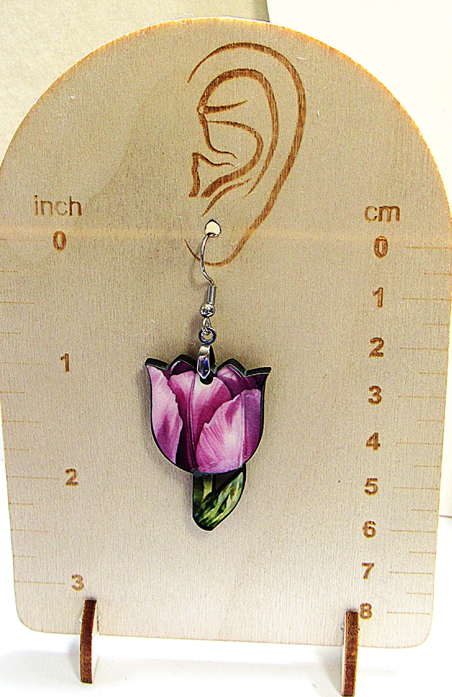 Tulip Shaped Sublimated Earrings