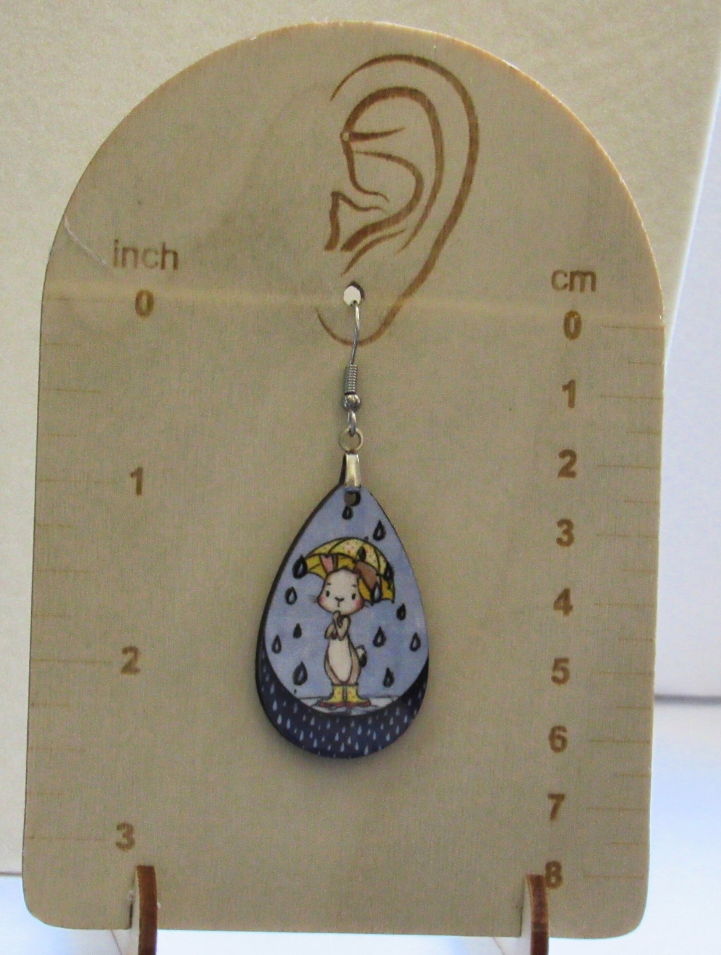 Easter Themed Teardrop Shaped Sublimated Earrings