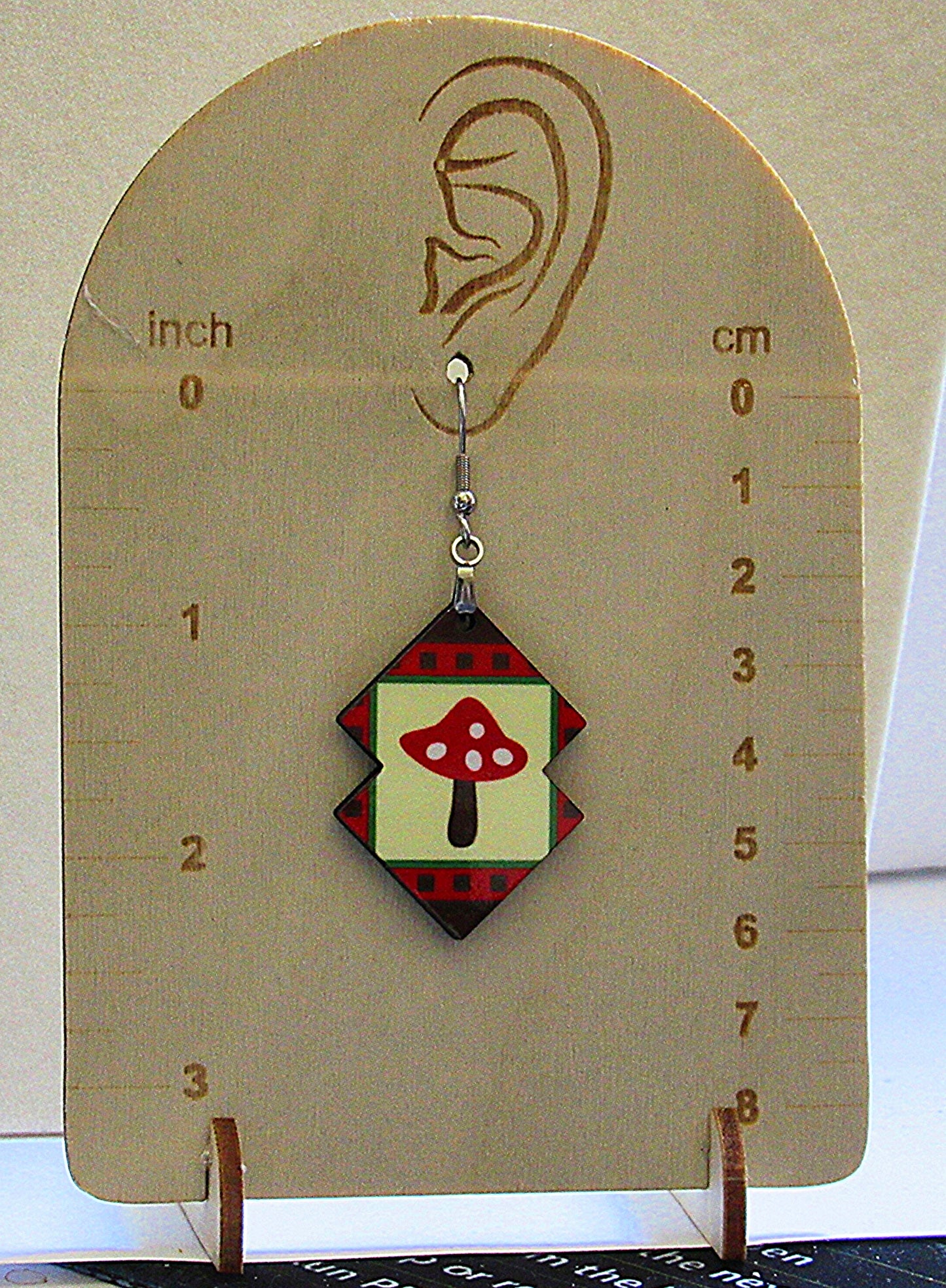 Double Boho Shaped Sublimated Earrings