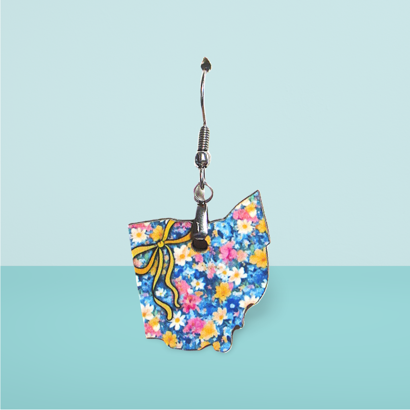 Ohio Shaped Sublimated Earrings