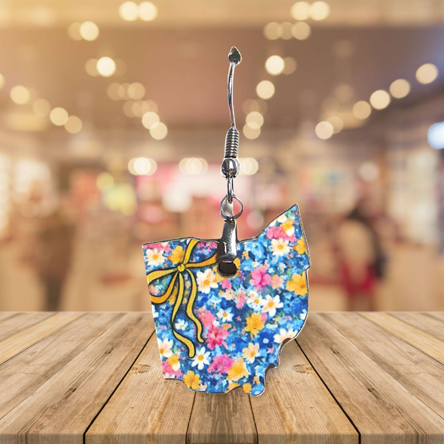 Ohio Shaped Sublimated Earrings