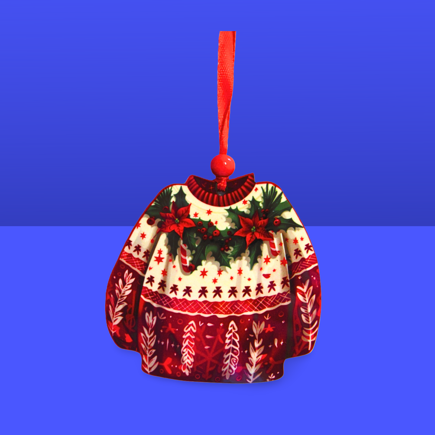 Sweater Shaped Sublimated Ornament