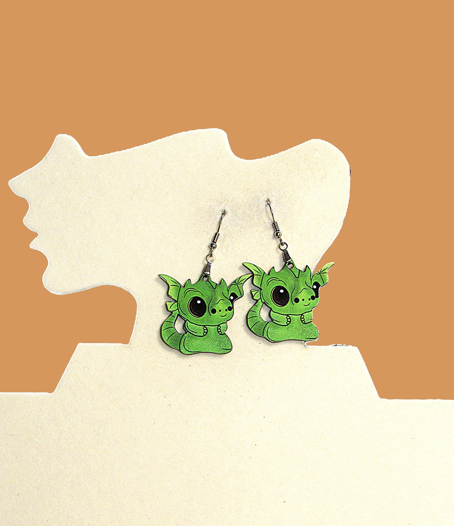 Dragon Shaped Sublimated Earrings