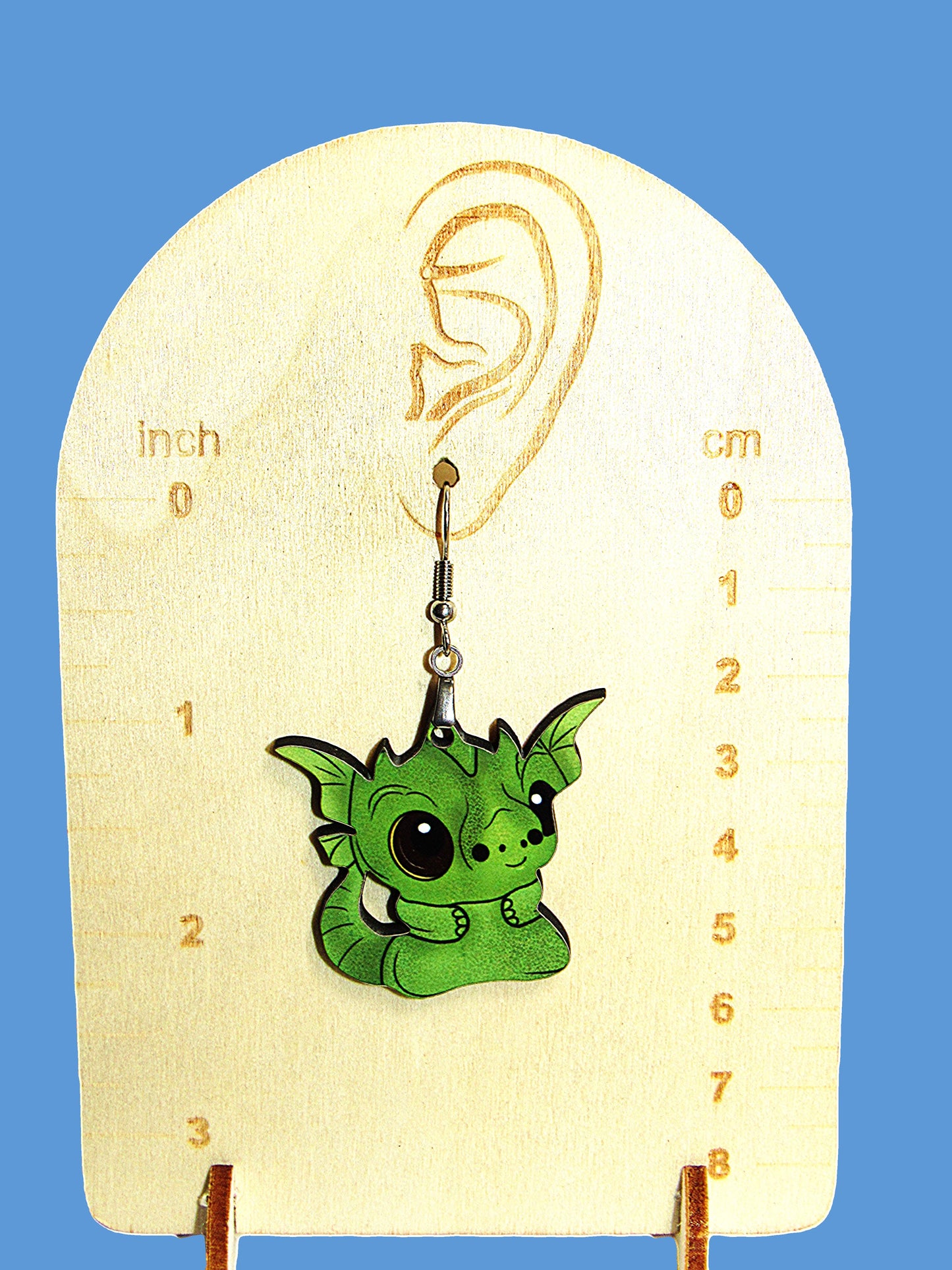 Dragon Shaped Sublimated Earrings