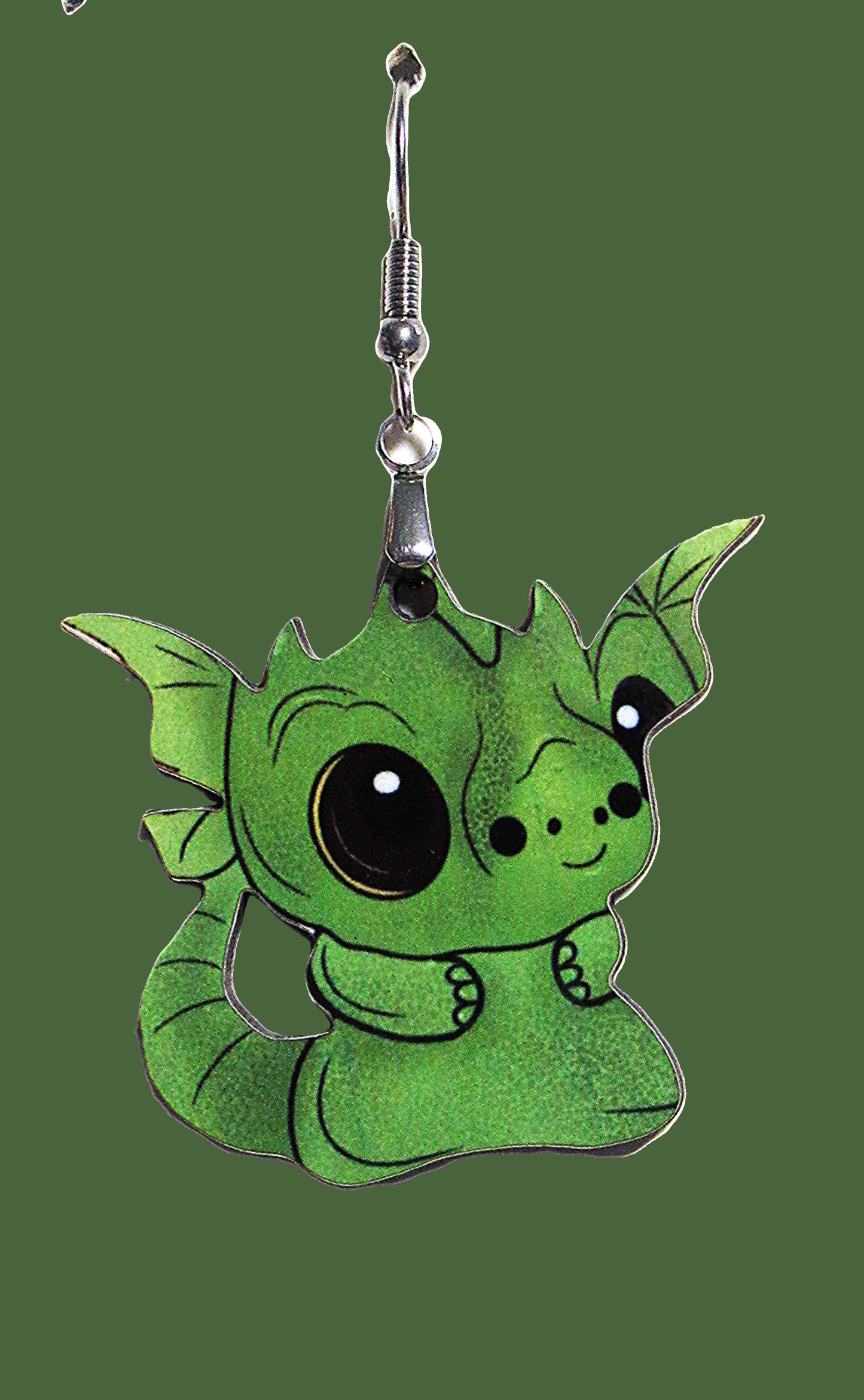 Dragon Shaped Sublimated Earrings