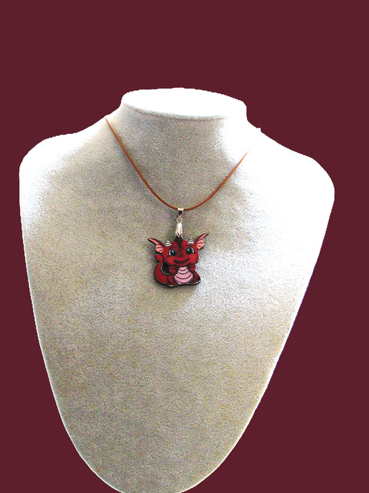 Dragon Shaped Childs Sublimated Necklace