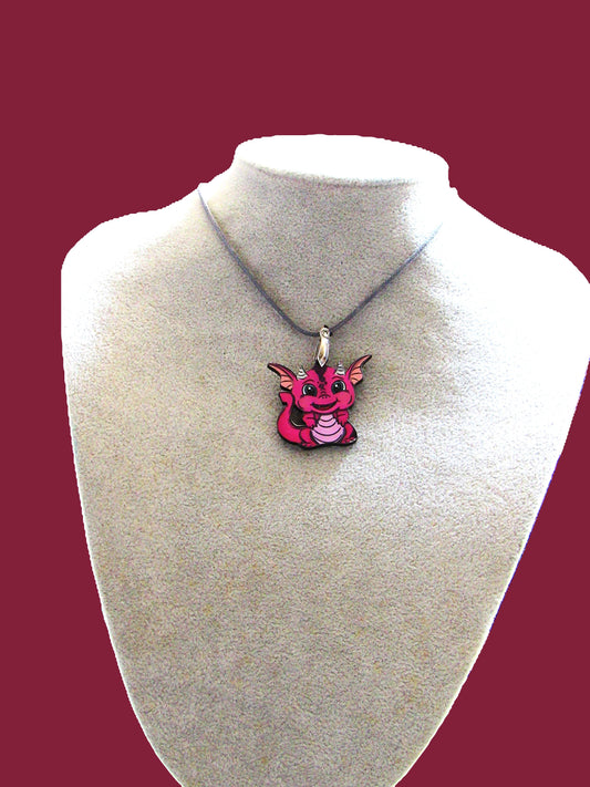 Dragon Shaped Childs Sublimated Necklace
