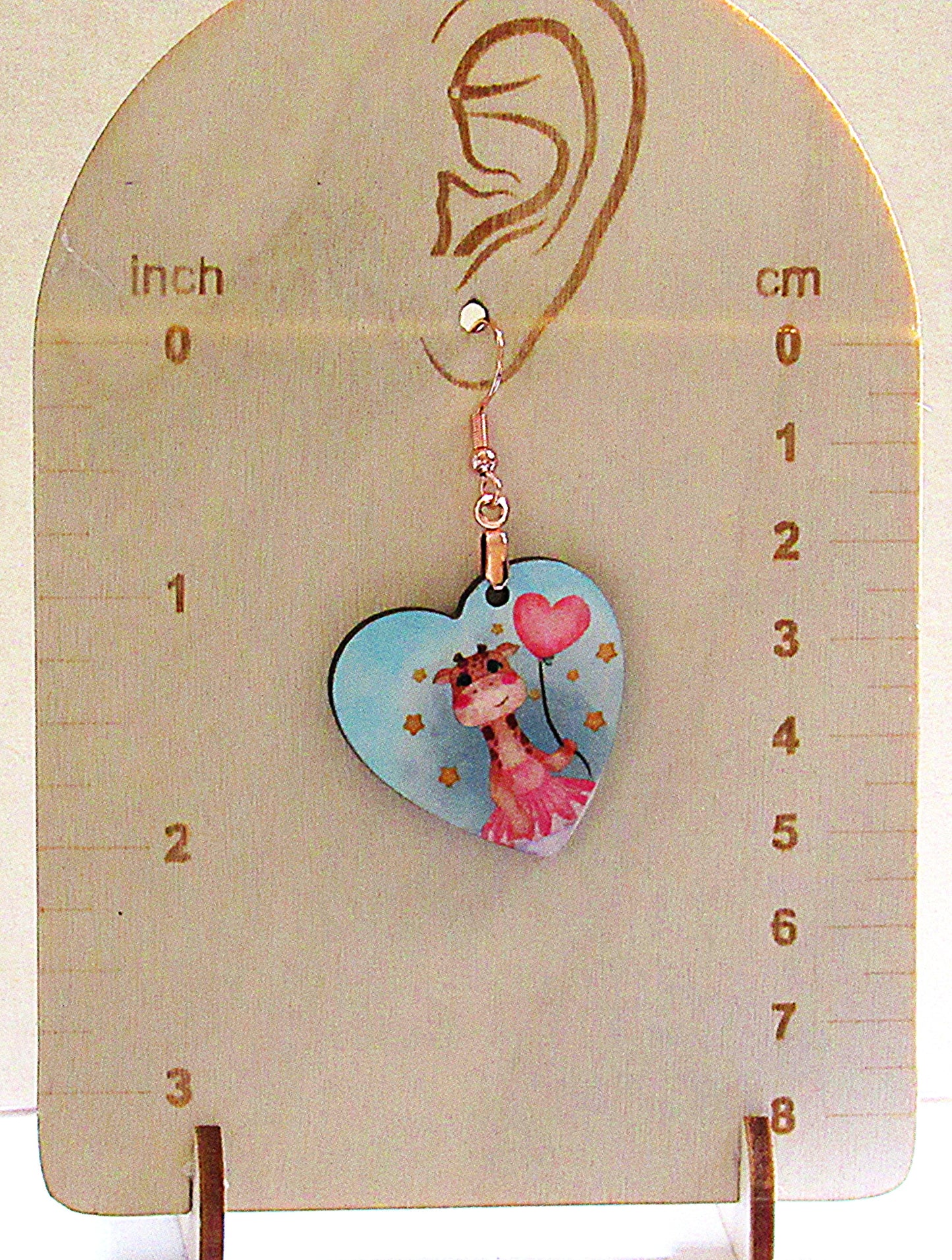 Heart Shaped Sublimated Earrings