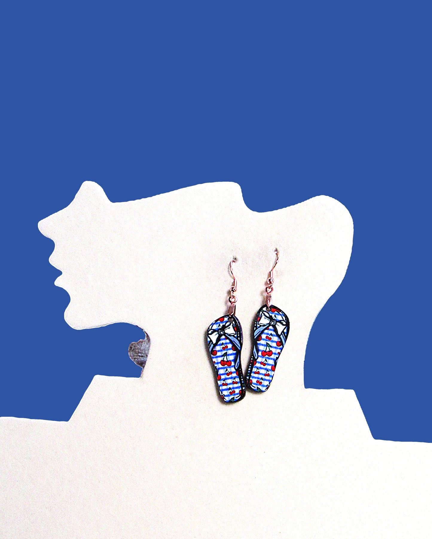 Flip Flop Shaped Sublimated Earrings