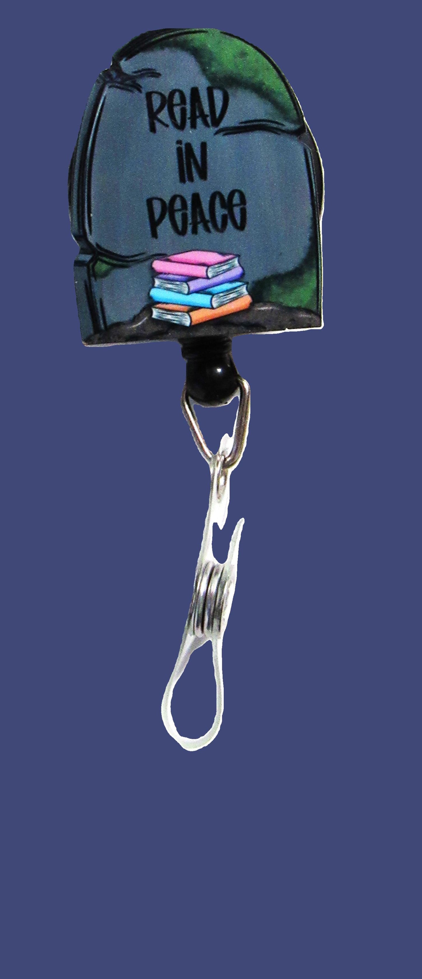 Grave Stone Shaped Sublimated Badge Reel