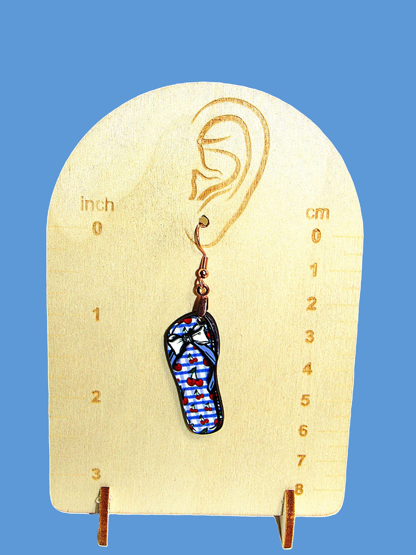 Flip Flop Shaped Sublimated Earrings