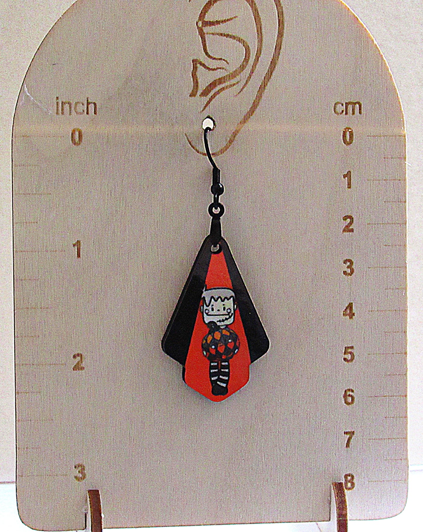 Fan Shaped Sublimated Earrings 1.5 inch