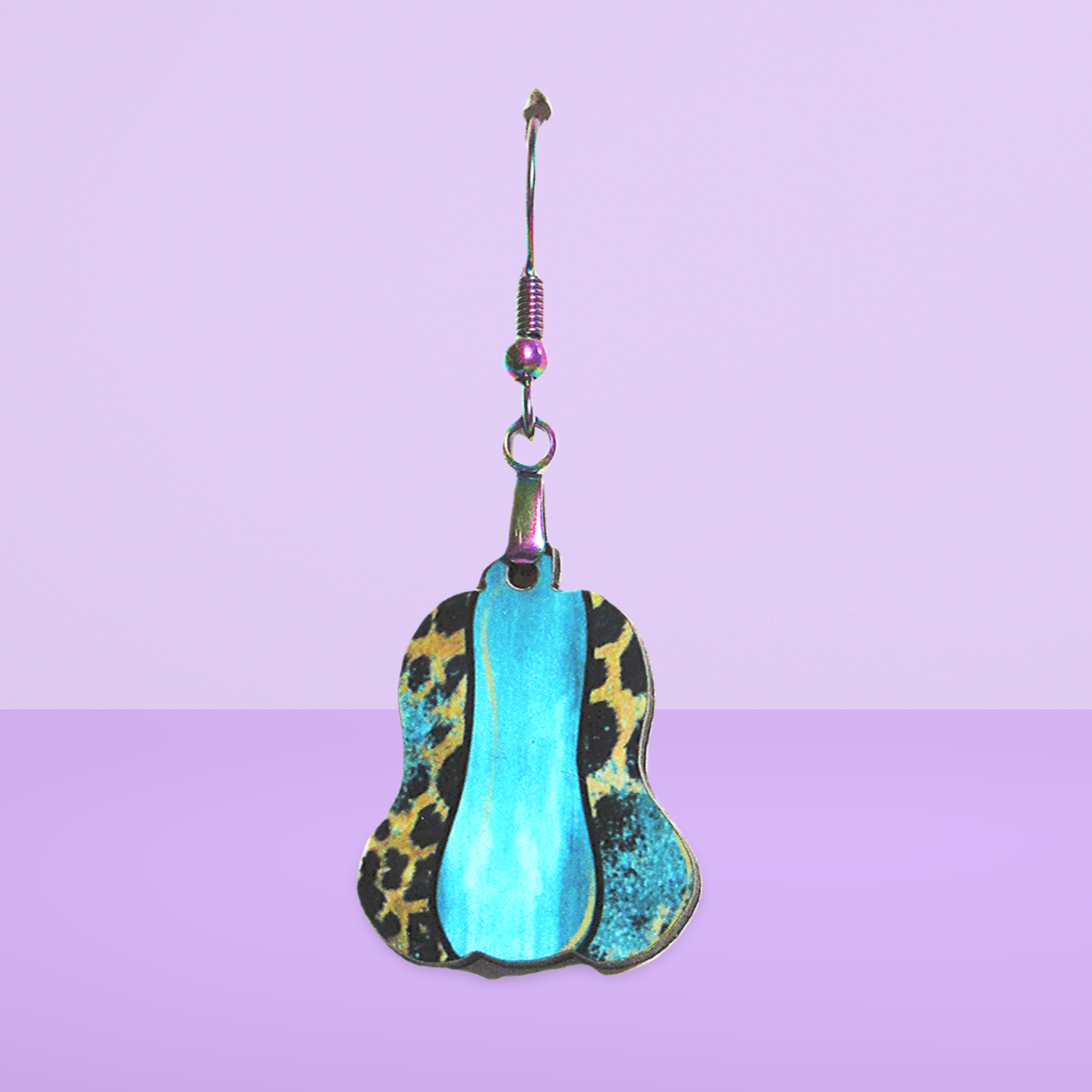 Lumpy Pumpkin Shaped Sublimated Earrings