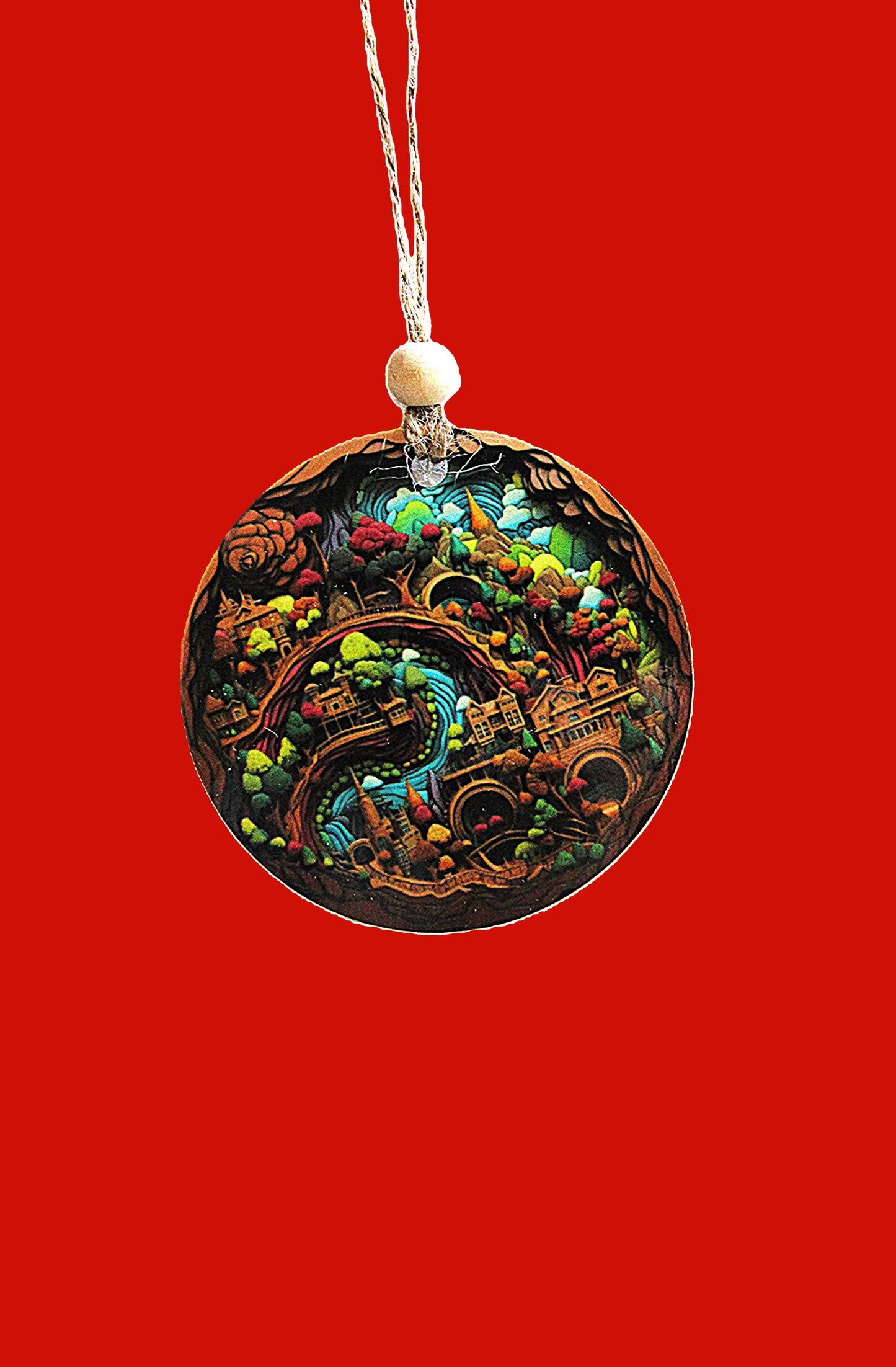Round Shaped Sublimated Ornament