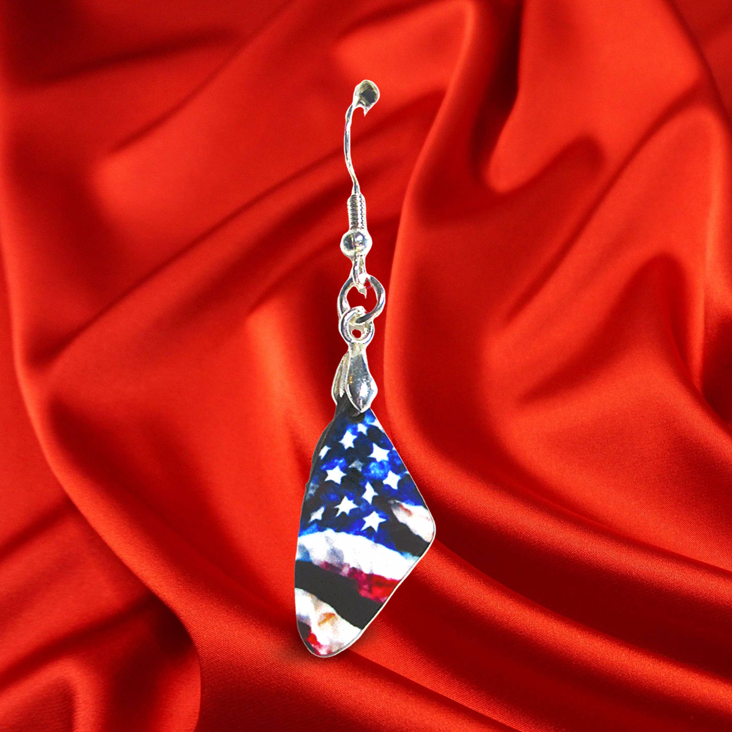 Wing Shaped Sublimated Earring 1 inch