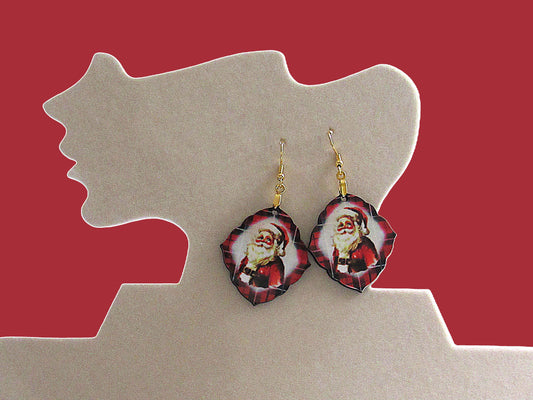 Fancy Diamond Shaped Sublimated Earring