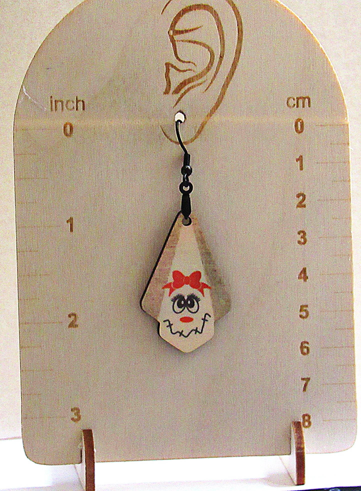 Fan Shaped Sublimated Earrings