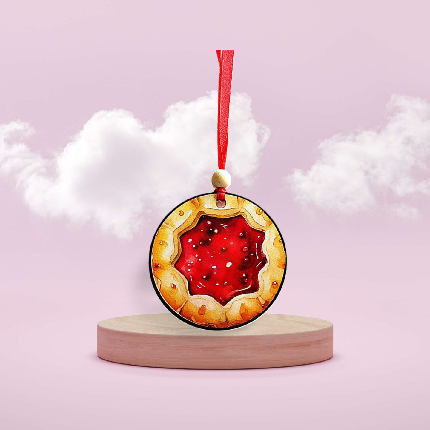 Round Shaped Sublimated Ornament