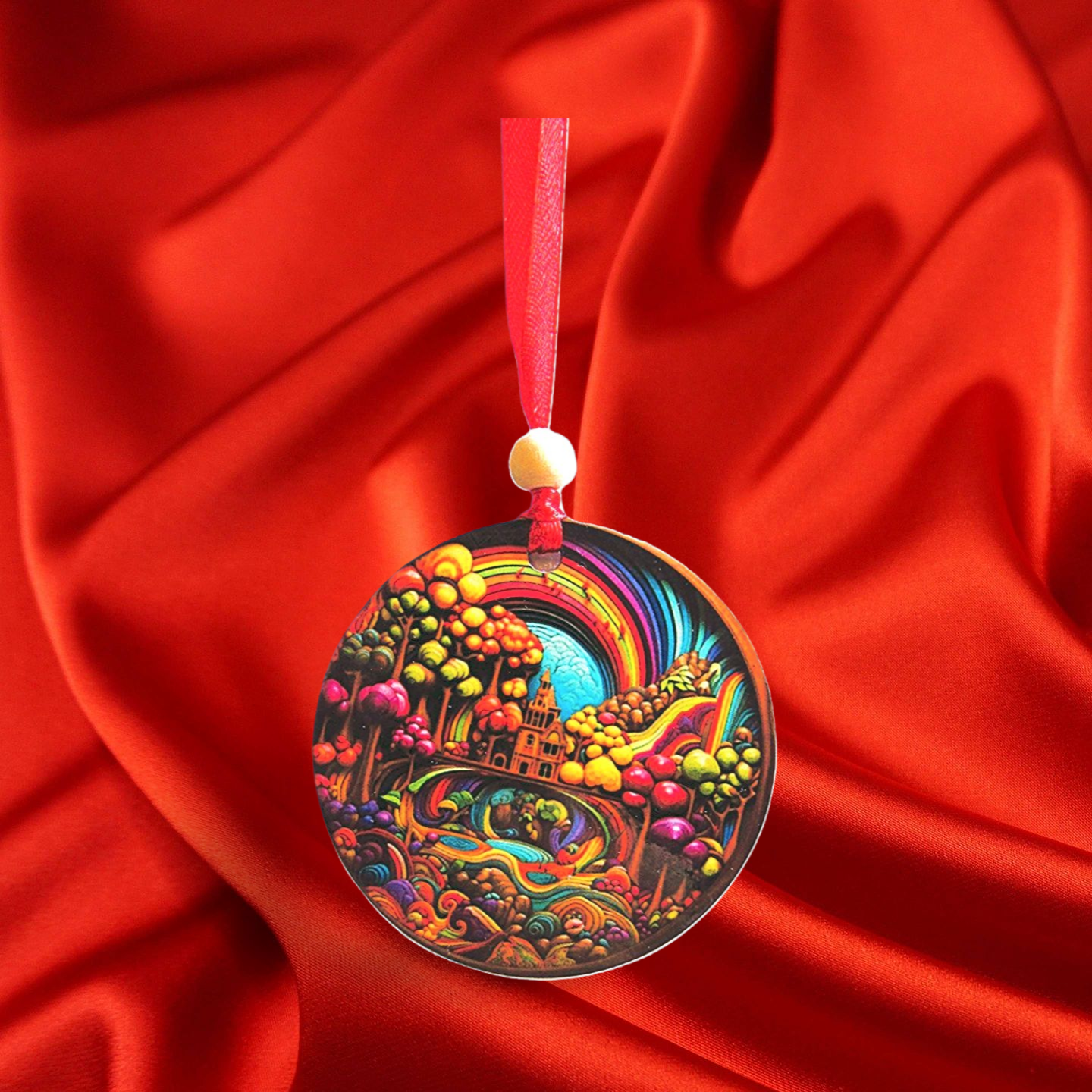 Round Shaped Sublimated Ornament