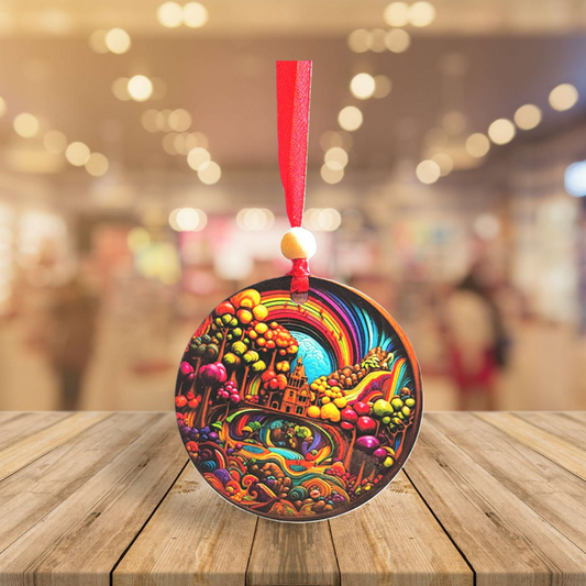 Round Shaped Sublimated Ornament