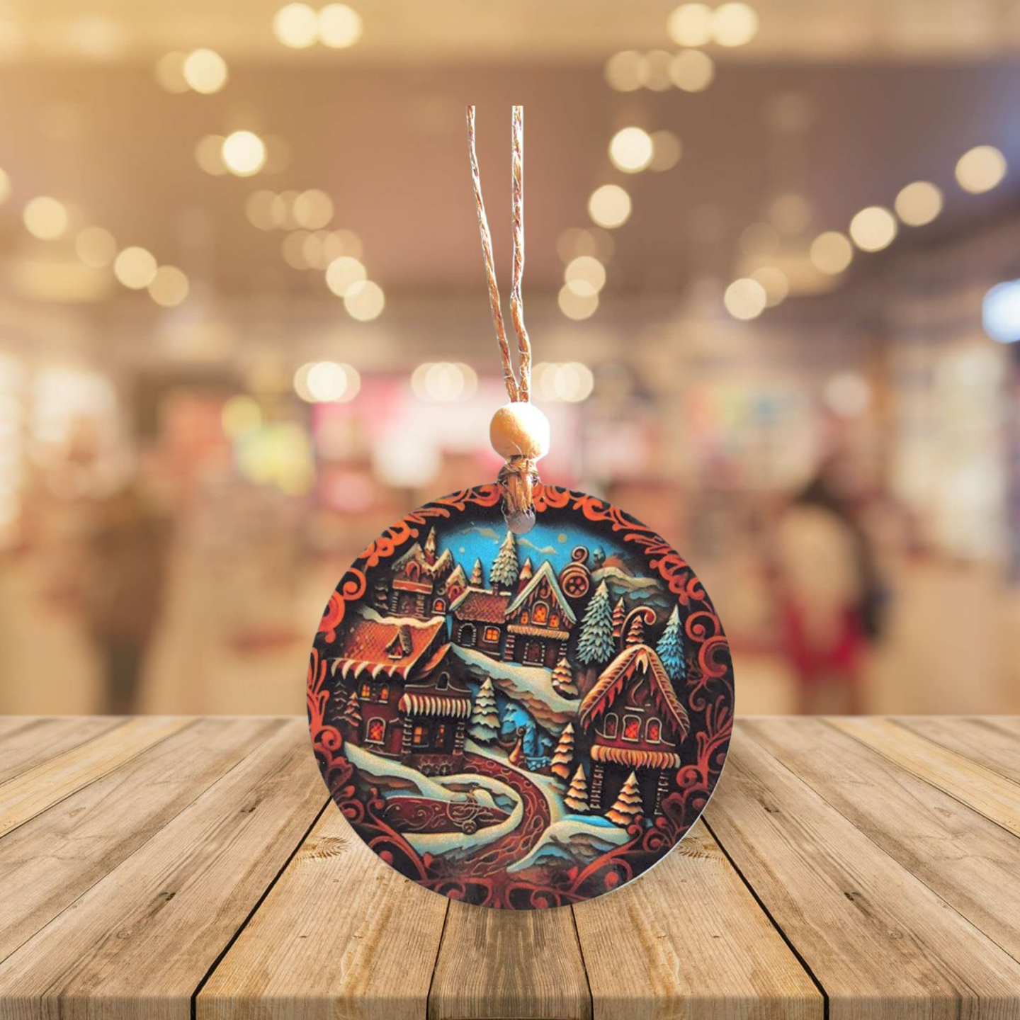 Round Shaped Sublimated Ornament