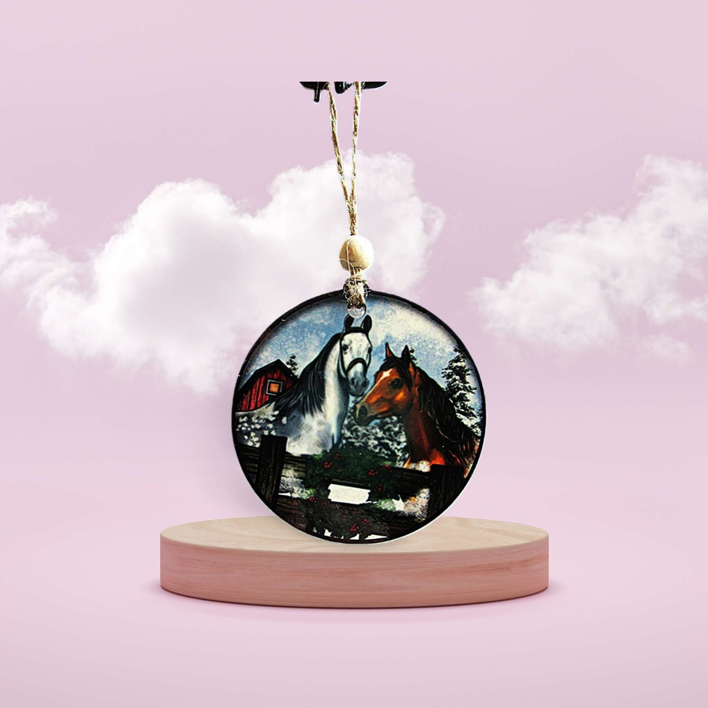 Round Shaped Sublimated Ornament