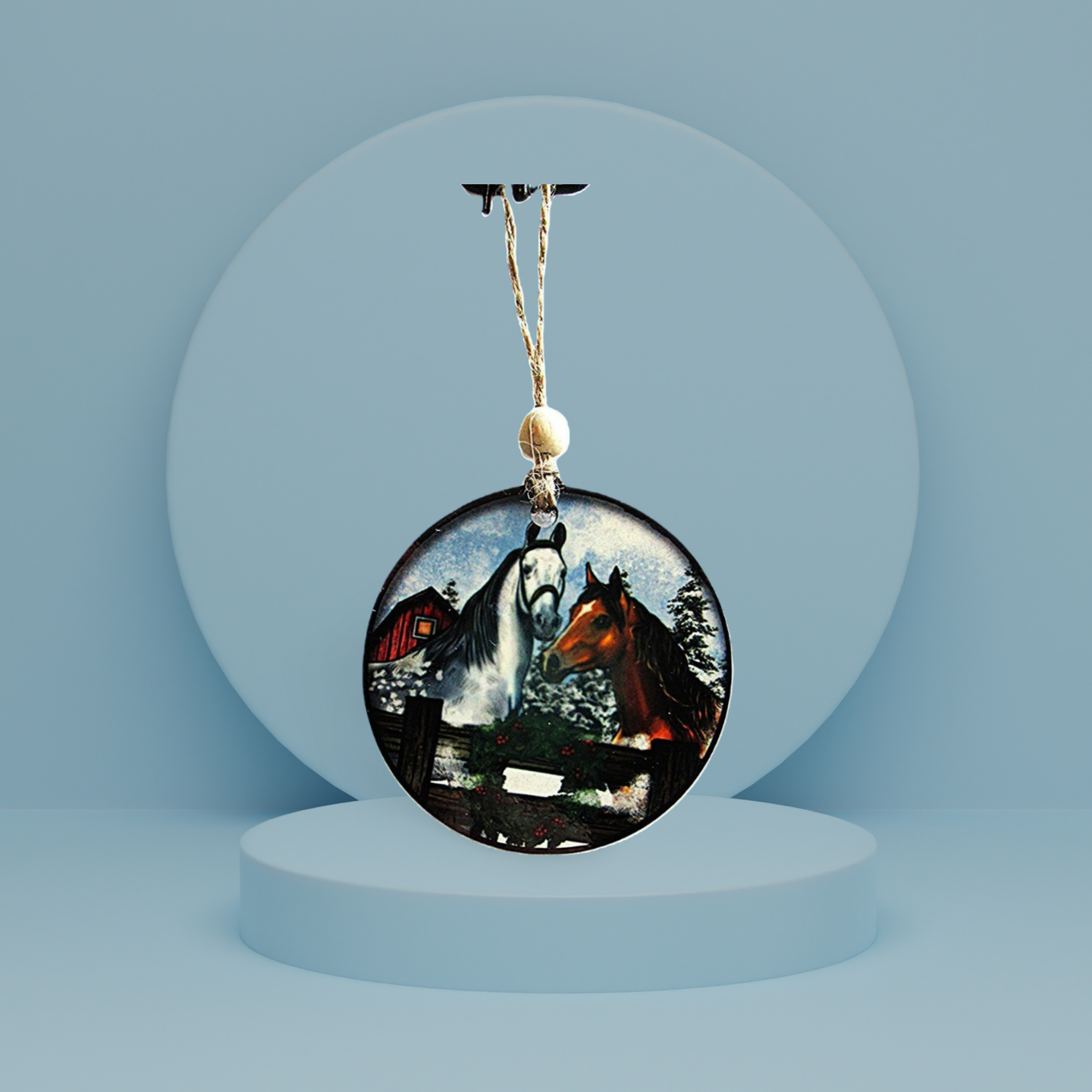 Round Shaped Sublimated Ornament