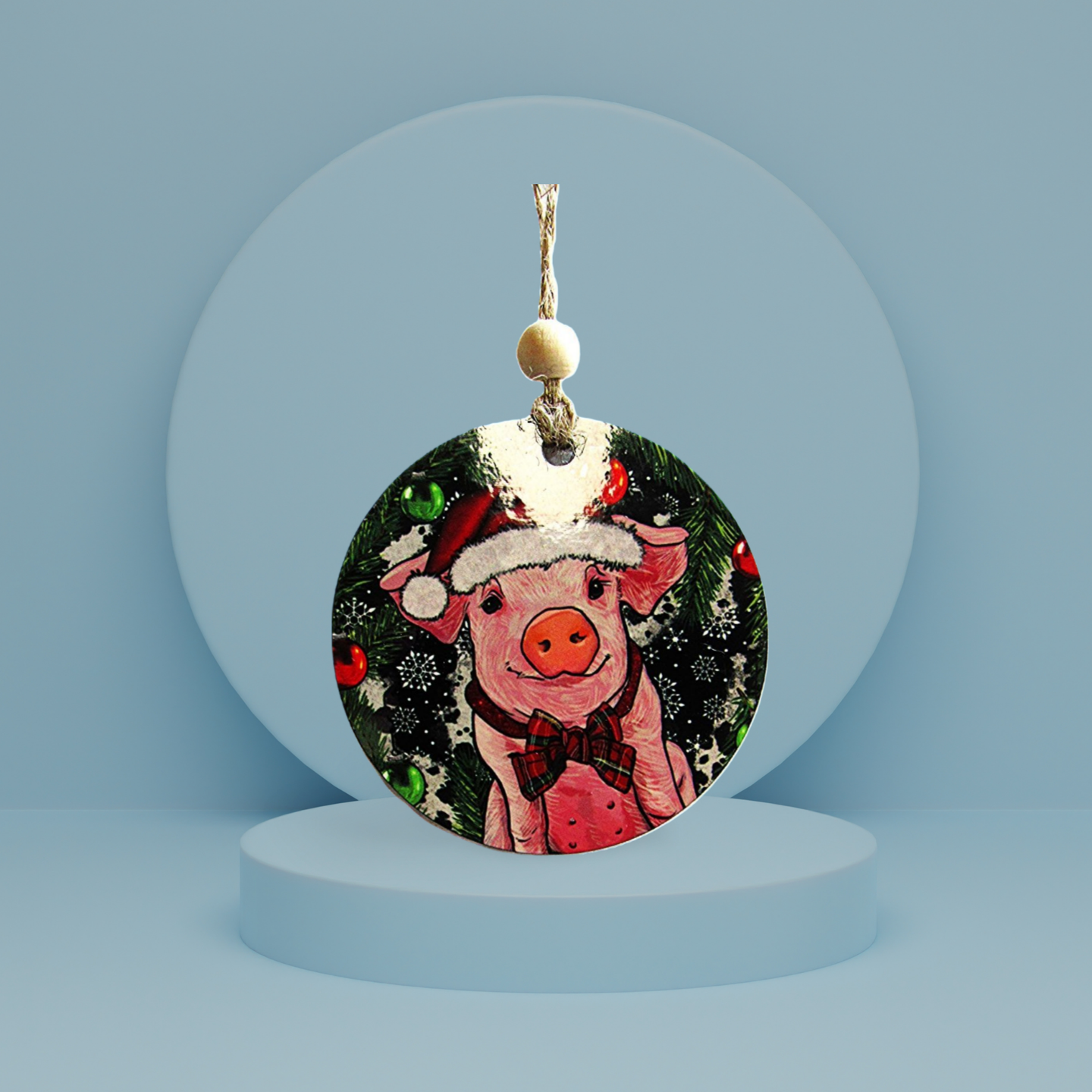 Round Shaped Sublimated Ornament