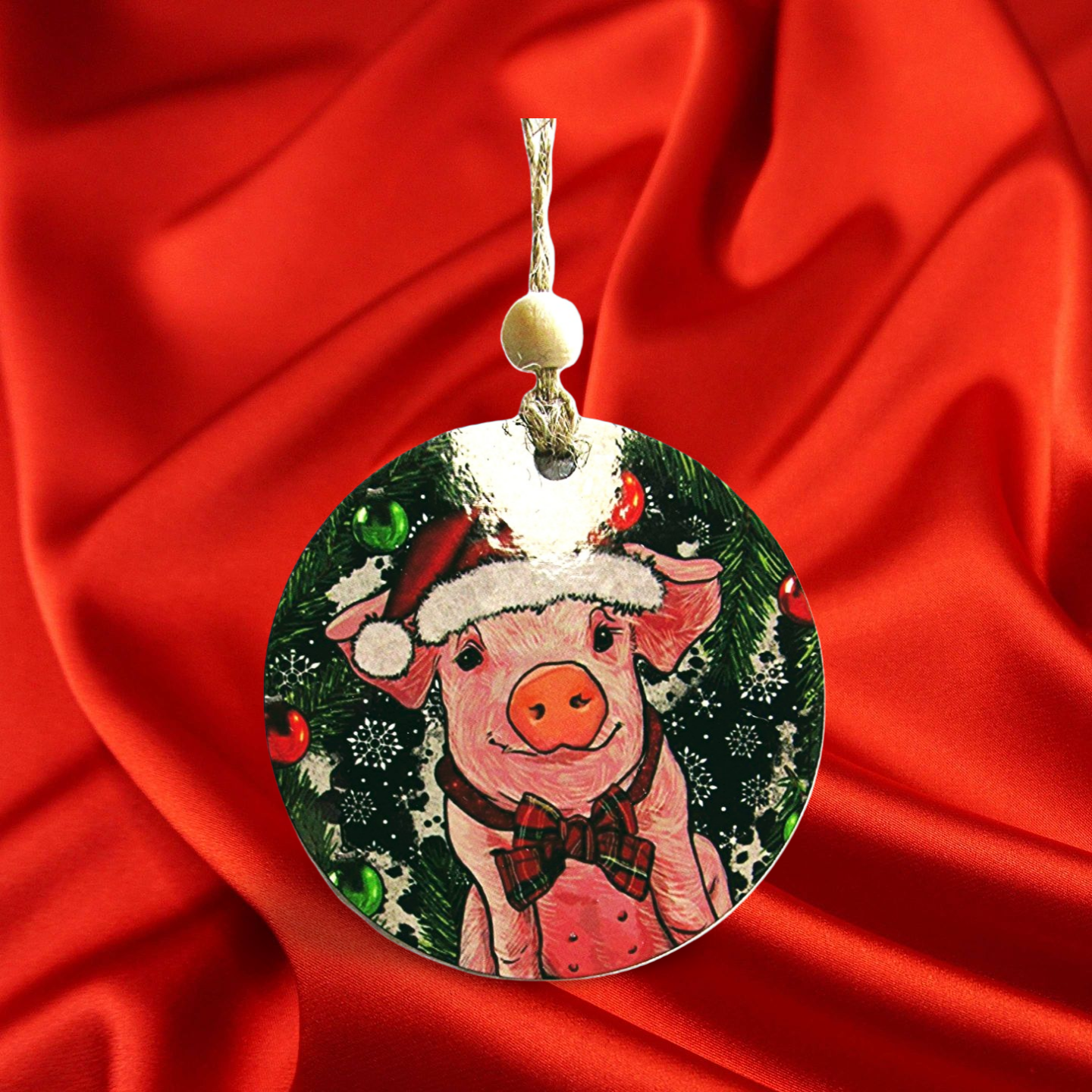 Round Shaped Sublimated Ornament