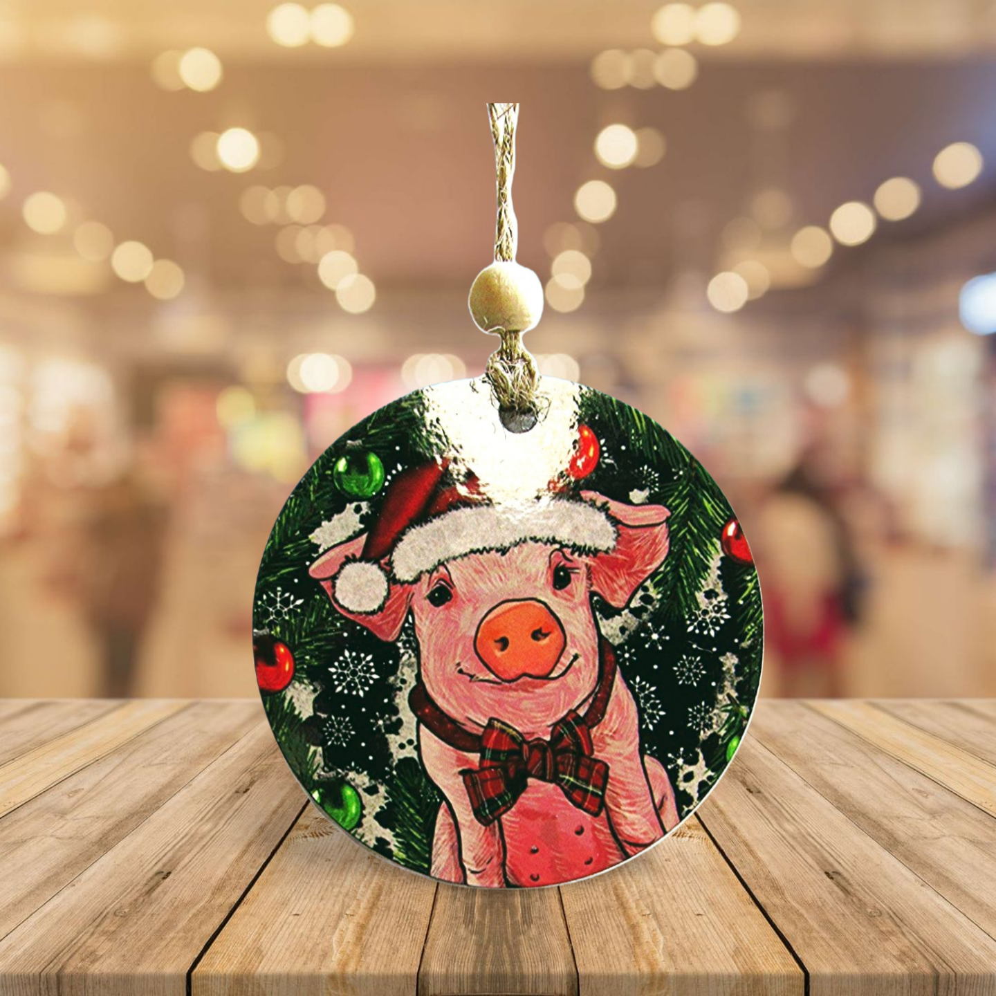 Round Shaped Sublimated Ornament