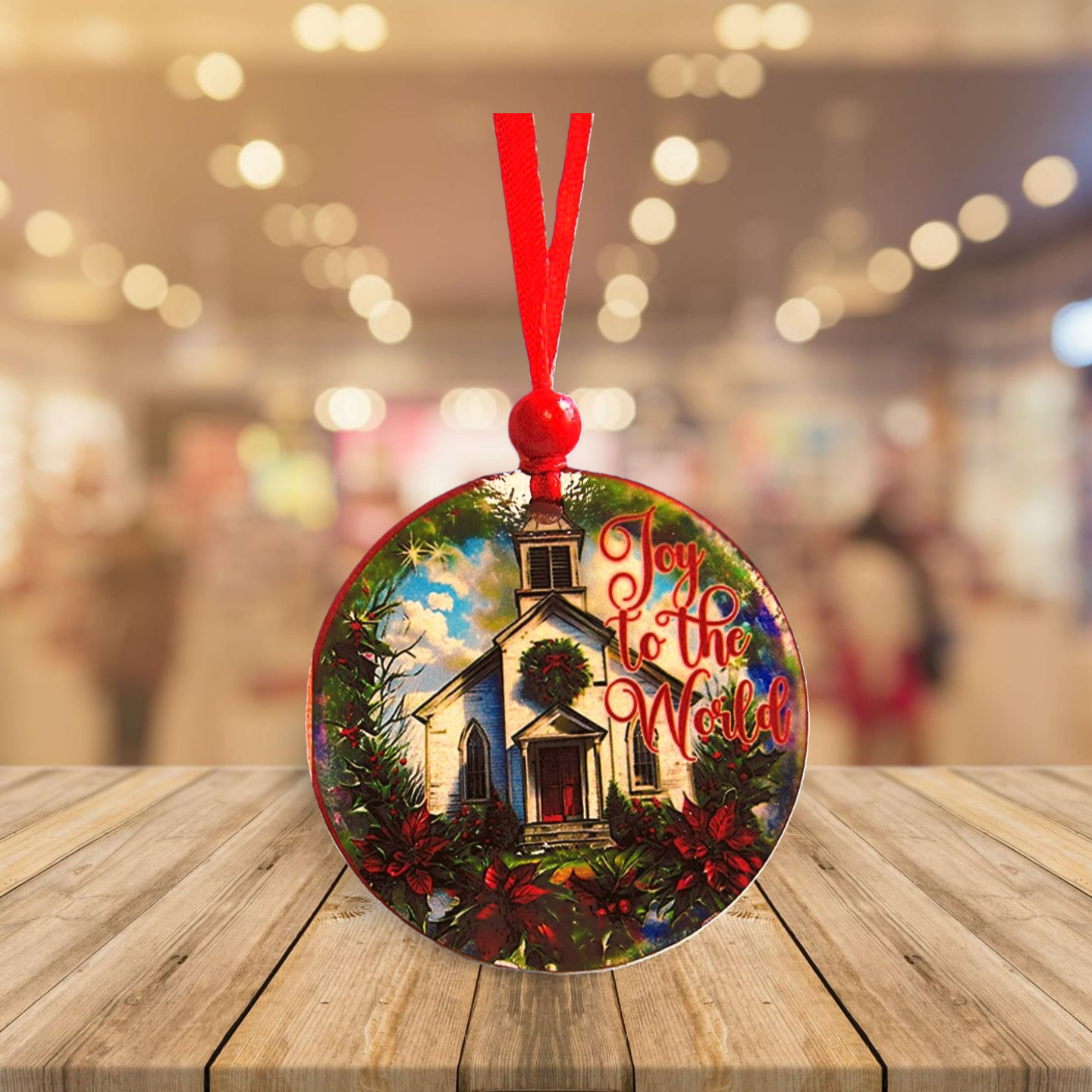 Round Shaped Sublimated Ornament