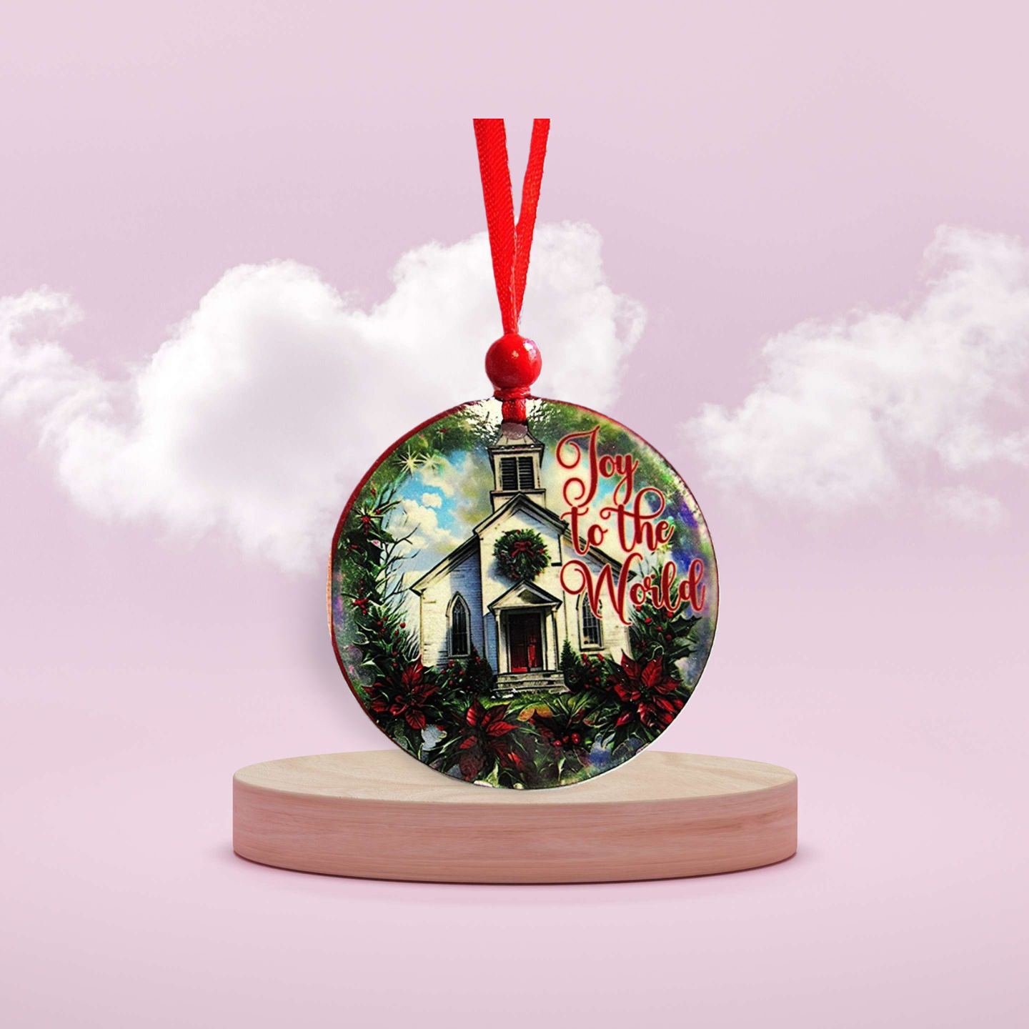 Round Shaped Sublimated Ornament
